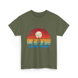 Desert Sunset Cactus Landscape T-Shirt - Military Green