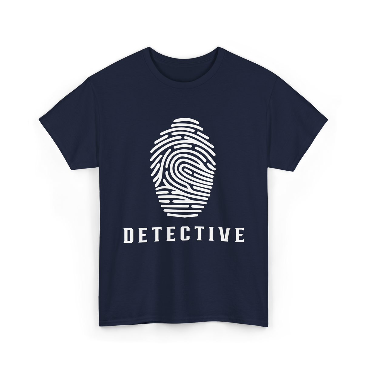 Detective Fingerprint Investigation Detective T-Shirt - Navy