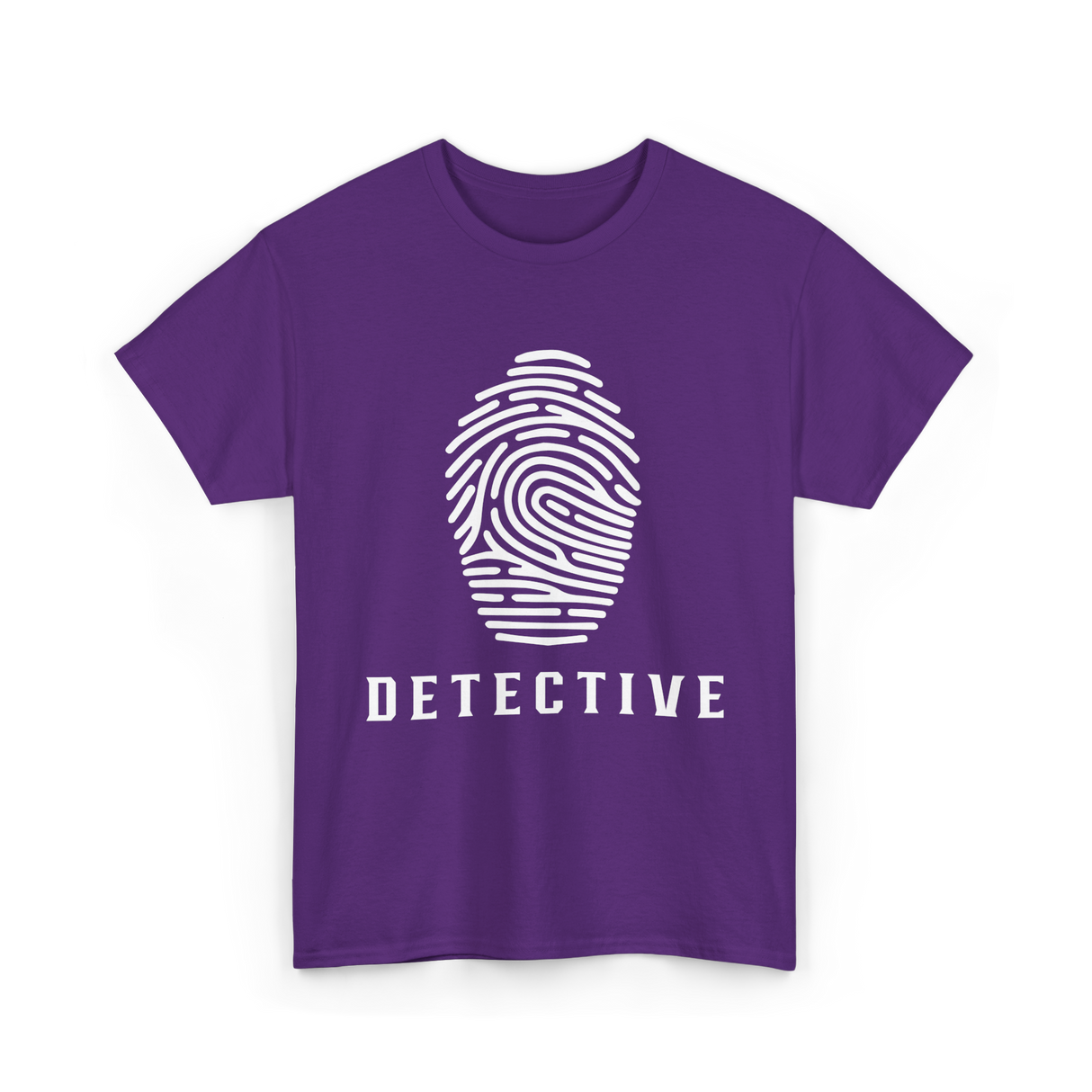 Detective Fingerprint Investigation Detective T-Shirt - Purple