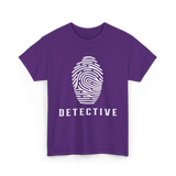 Detective Fingerprint Investigation Detective T-Shirt - Purple