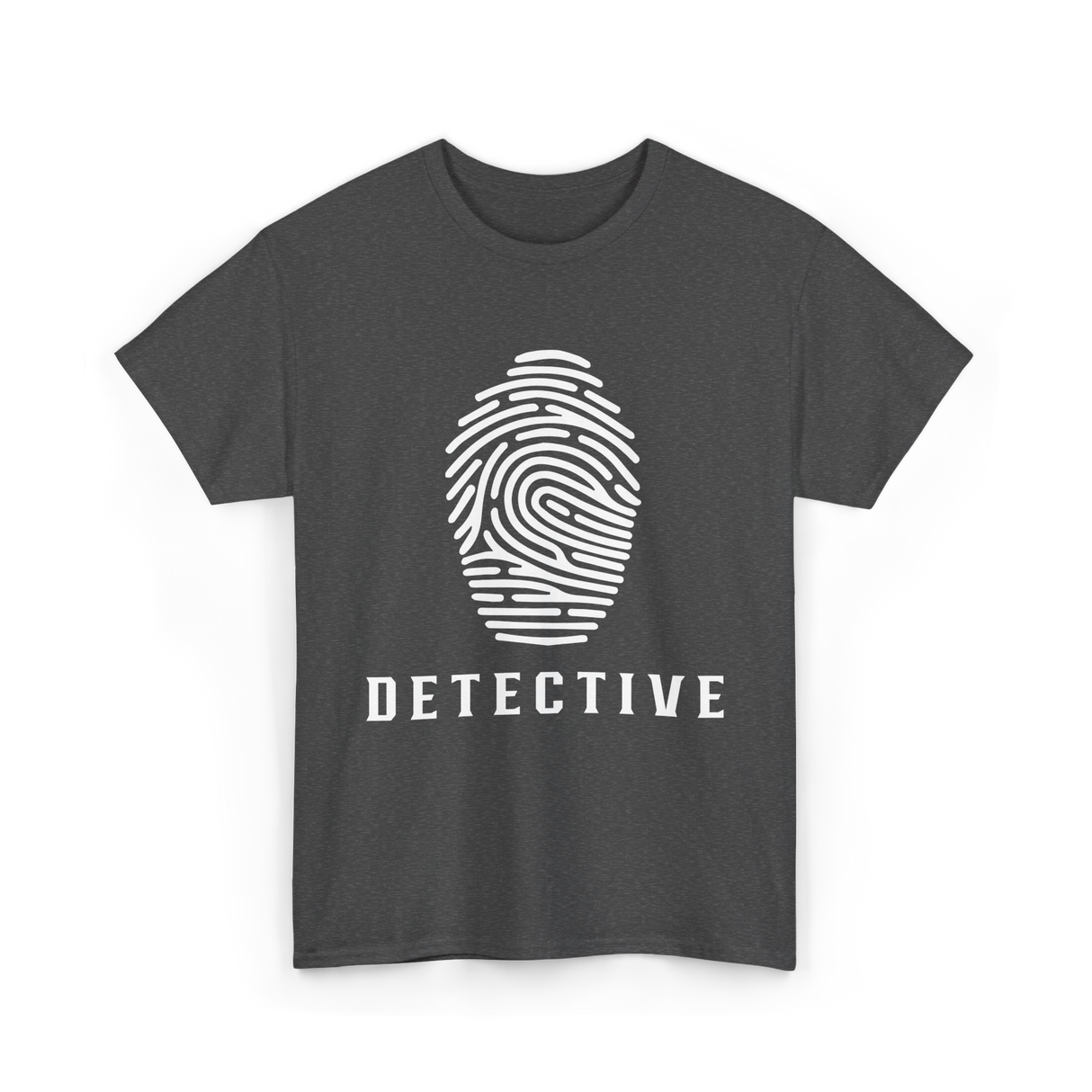 Detective Fingerprint Investigation Detective T-Shirt - Dark Heather