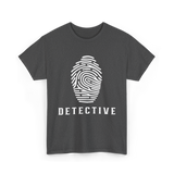 Detective Fingerprint Investigation Detective T-Shirt - Dark Heather