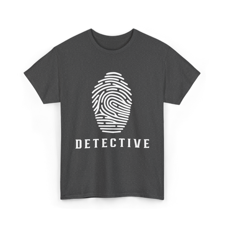 Detective Fingerprint Investigation Detective T-Shirt - Dark Heather