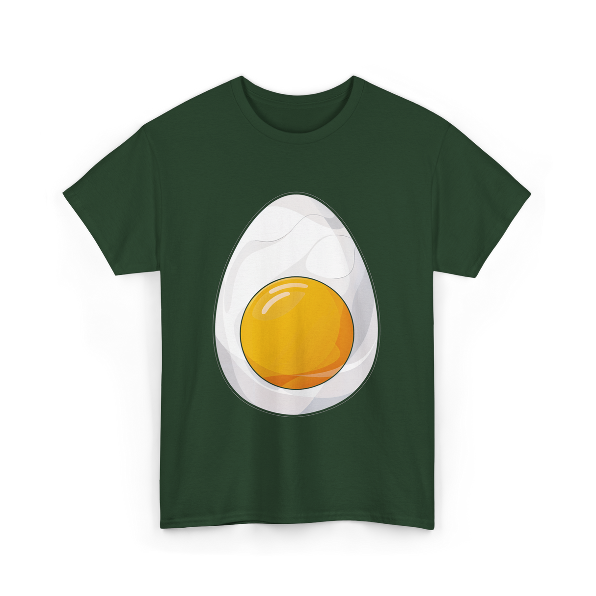 Deviled Egg Costume Egg T-Shirt - Forest Green