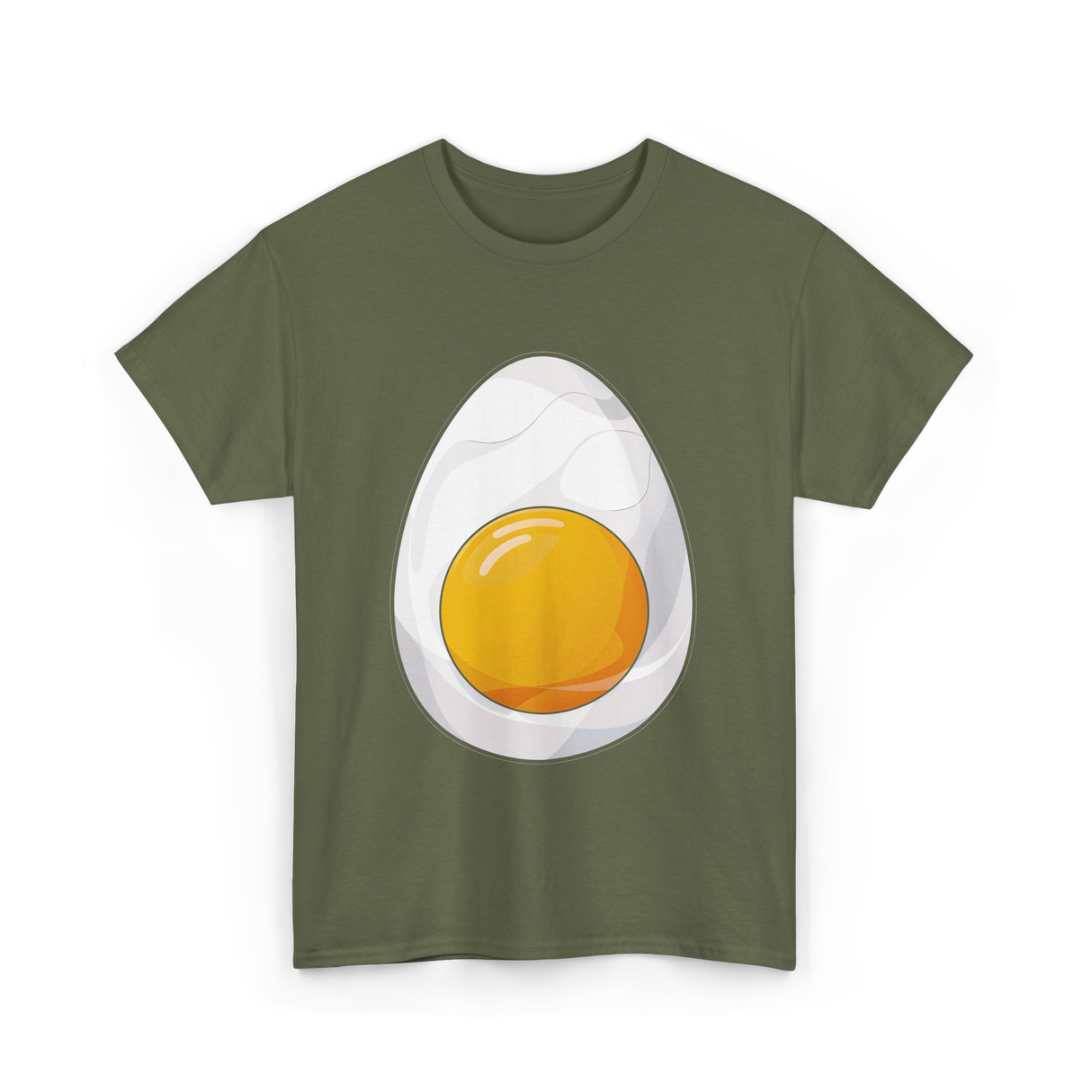 Deviled Egg Costume Egg T-Shirt - Military Green