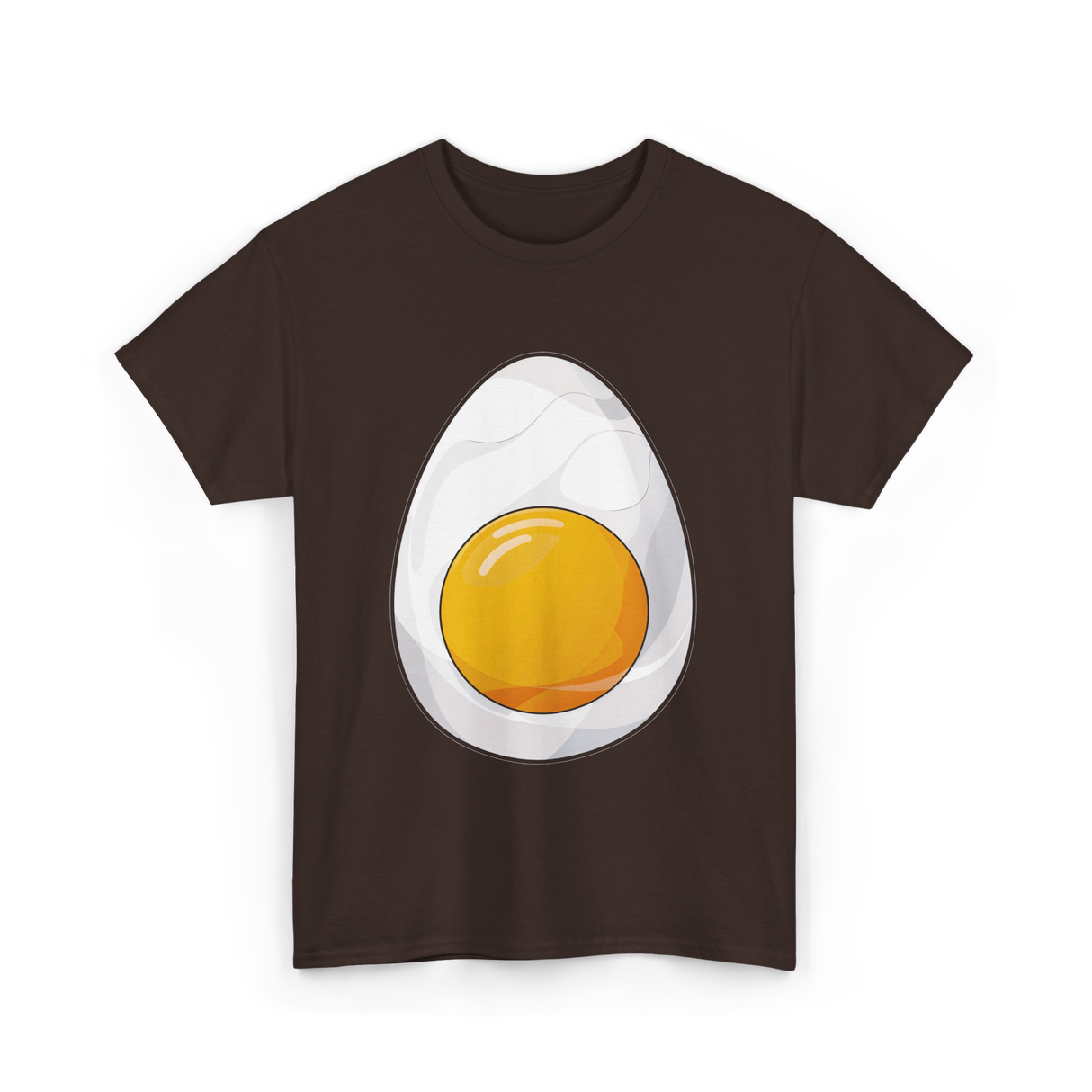 Deviled Egg Costume Egg T-Shirt - Dark Chocolate