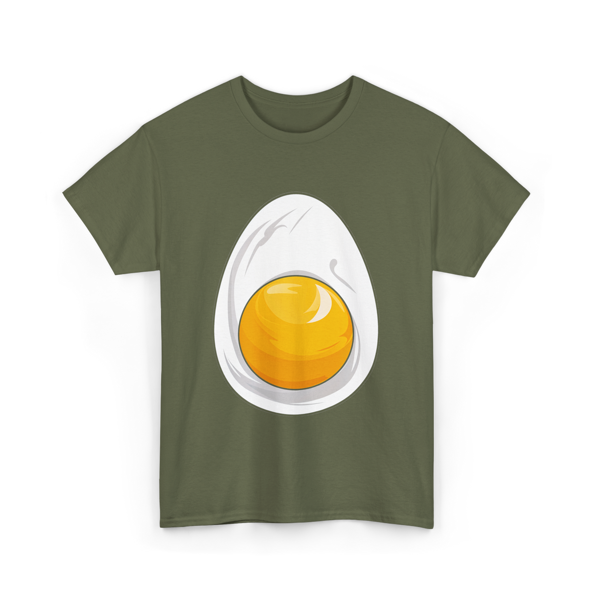 Deviled Egg Costume Egg T-Shirt - Military Green