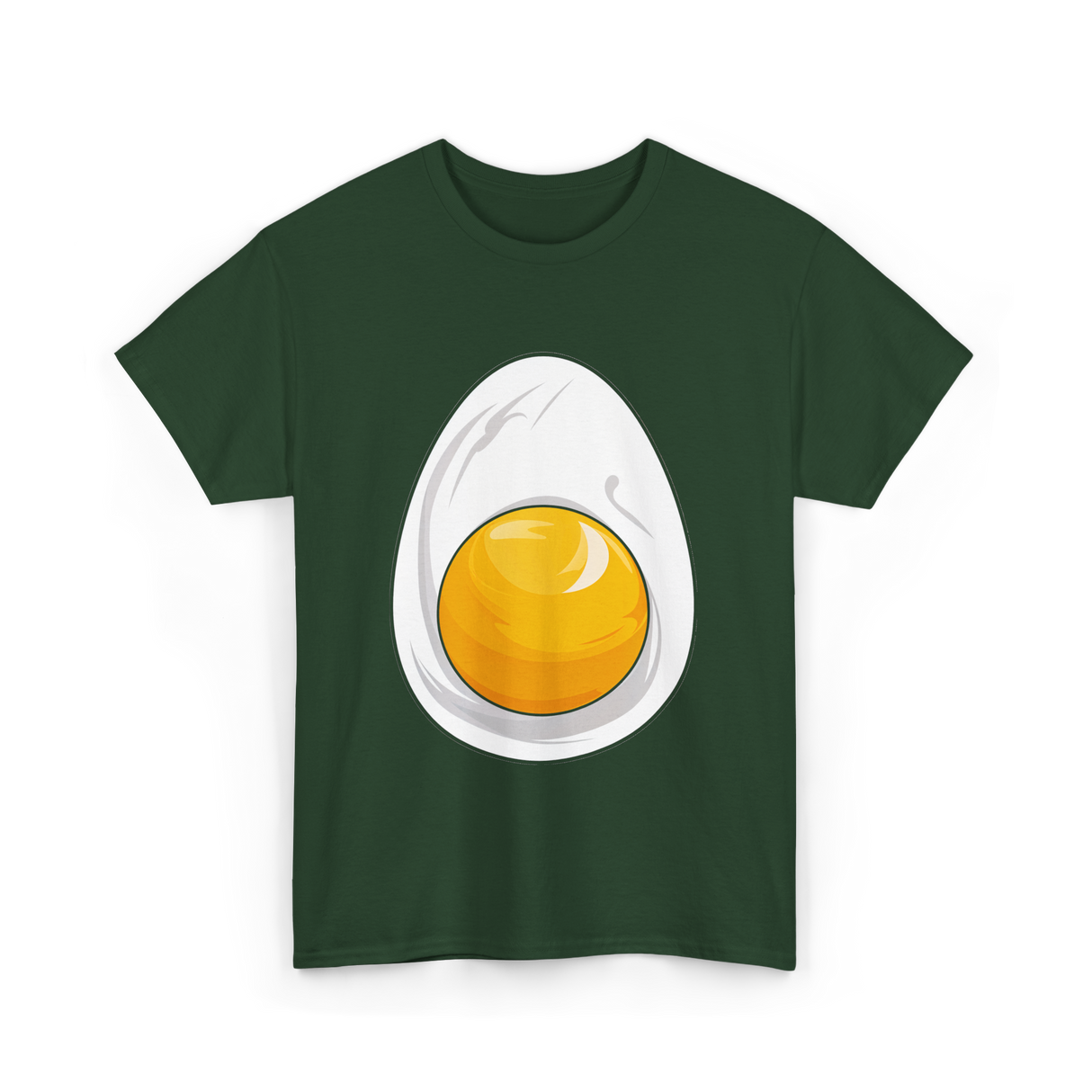 Deviled Egg Costume Egg T-Shirt - Forest Green