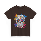 Dia de Los Muertos Sugar Skull T-Shirt - Dark Chocolate