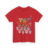 Dia De Los Muertos T-Shirt - Red