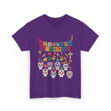 Dia De Los Muertos T-Shirt - Purple