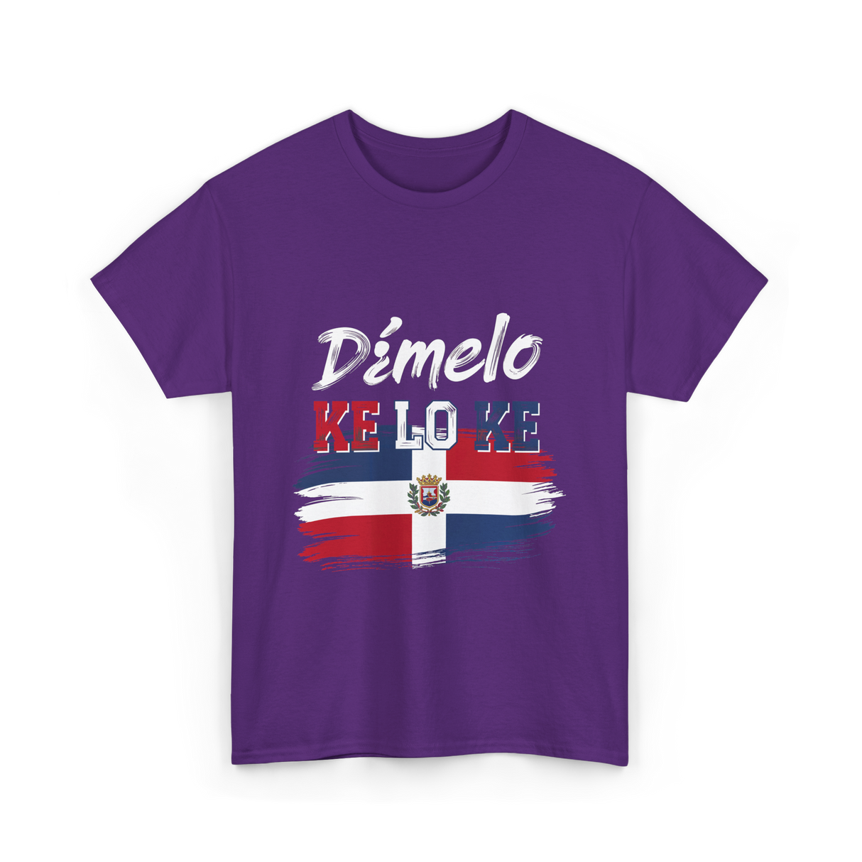 Dímelo Ke Lo Ke Dominican Republic Flag T-Shirt - Purple