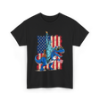 Dino Statue of Liberty Dinosaur T-Shirt - Black