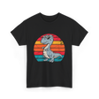 Dinosaur Retro T-Rex Dinosaur T-Shirt - Black