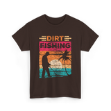 Dirt Fishing Detector Hobby T-Shirt - Dark Chocolate