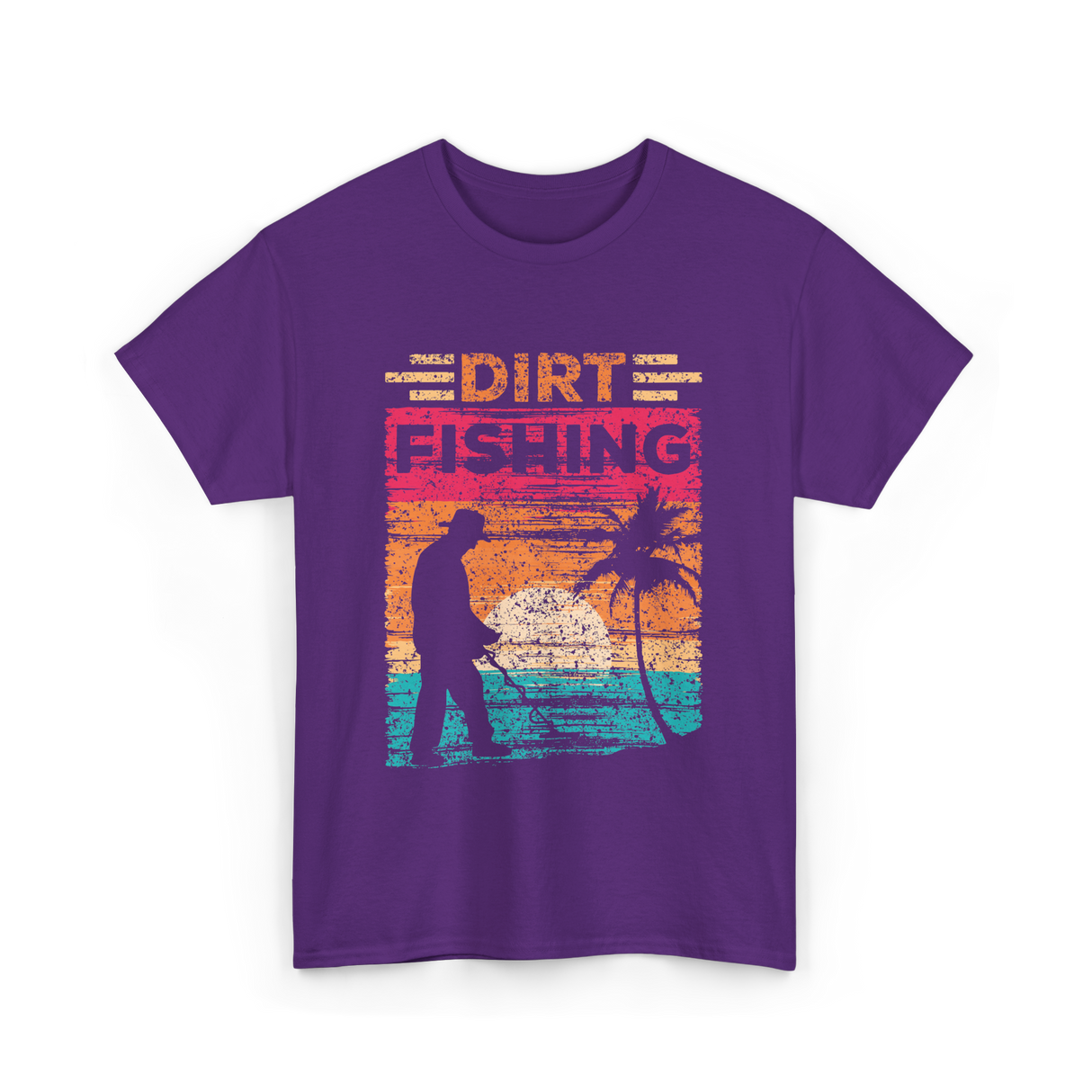 Dirt Fishing Detector Hobby T-Shirt - Purple