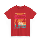 Dirt Fishing Detector Hobby T-Shirt - Red