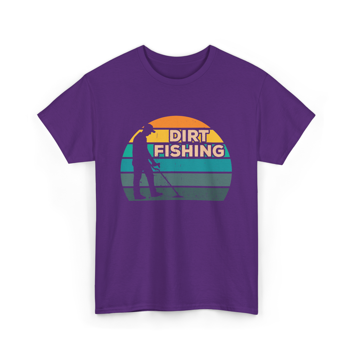 Dirt Fishing Hobby Detection T-Shirt - Purple