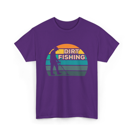 Dirt Fishing Hobby Detection T-Shirt - Purple