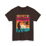 Dirt Fishing Metal Detecting Hobby T-Shirt - Dark Chocolate