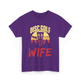 Disc Golf Wife Disc Golfer T-Shirt - Purple