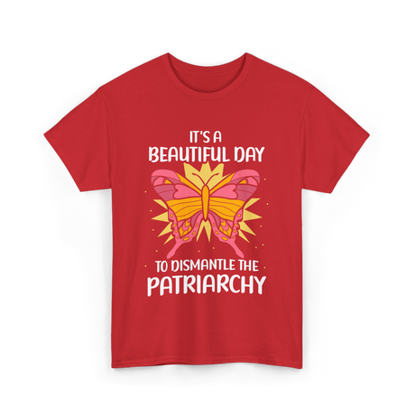 Dismantle Patriarchy T-Shirt - Red