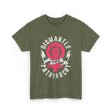 Dismantle The Patriarchy Feminism T-Shirt - Military Green