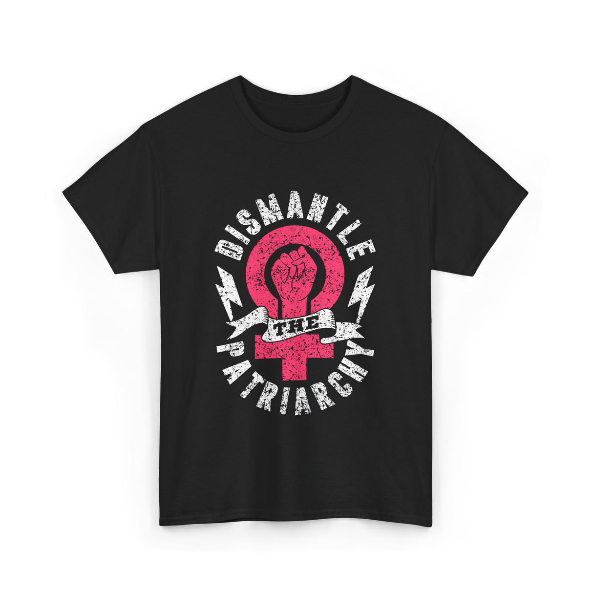 Dismantle The Patriarchy Feminism T-Shirt - Black