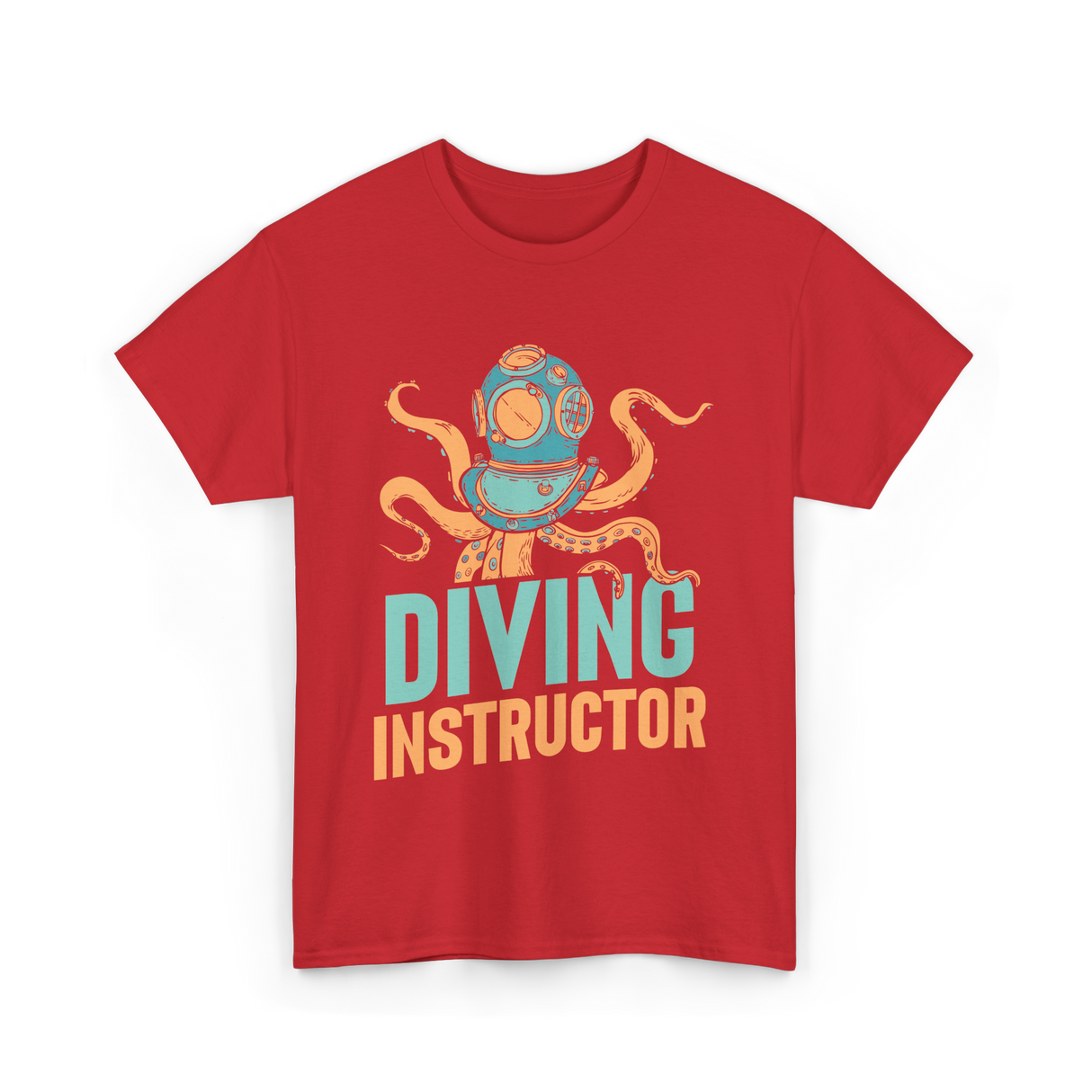 Diving Instructor Diving Diver T-Shirt - Red