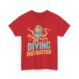 Diving Instructor Diving Diver T-Shirt - Red