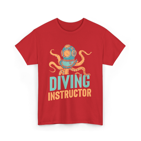 Diving Instructor Diving Diver T-Shirt - Red