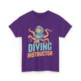 Diving Instructor Diving Diver T-Shirt - Purple