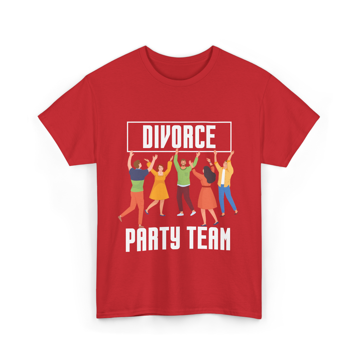 Divorce Party Team Divorce Celebration T-Shirt - Red