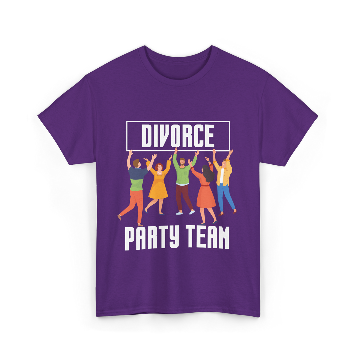 Divorce Party Team Divorce Celebration T-Shirt - Purple