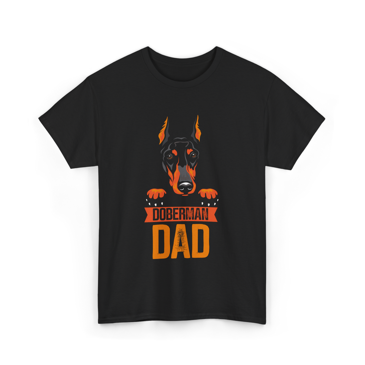 Doberman Dad Dog Lover T-Shirt - Black