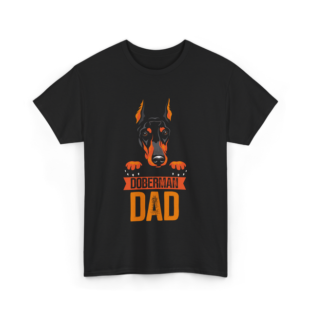 Doberman Dad Dog Lover T-Shirt - Black