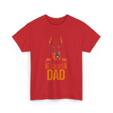 Doberman Dad Dog Lover T-Shirt - Red