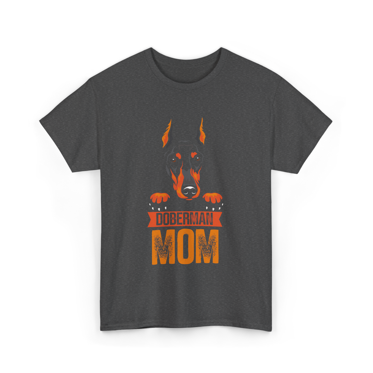 Doberman Mom Dog Lover T-Shirt - Dark Heather