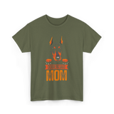 Doberman Mom Dog Lover T-Shirt - Military Green