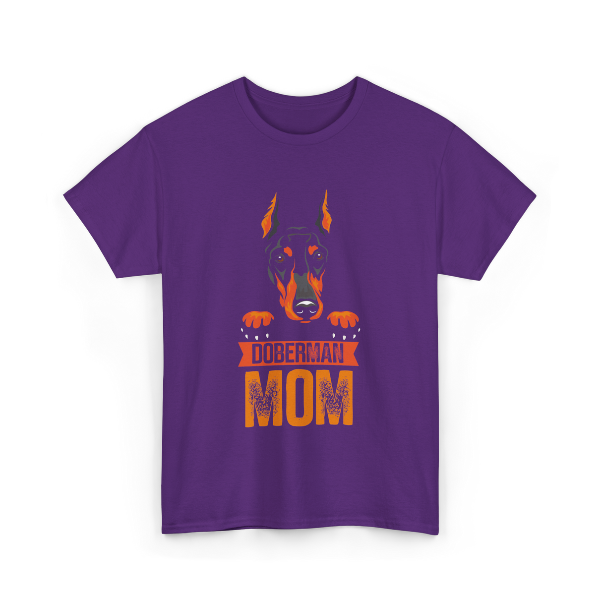 Doberman Mom Dog Lover T-Shirt - Purple