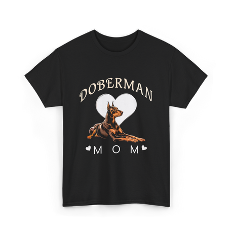 Doberman Mom Dog T-Shirt - Black