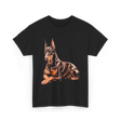 Doberman Pinscher Dog Portrait T-Shirt - Black