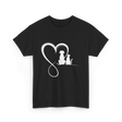 Dog Cat Heart Animal Love T-Shirt - Black