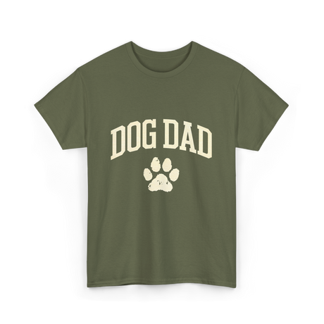 Dog Dad Dog Lover T-Shirt - Military Green