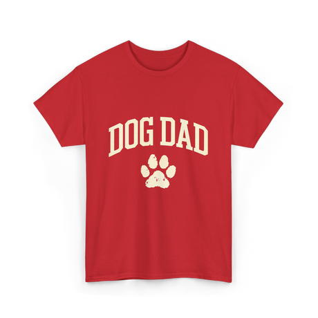 Dog Dad Dog Lover T-Shirt - Red