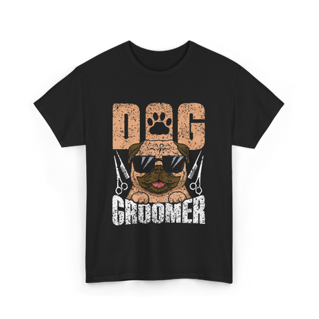 Dog Groomer Cute Dogs Grooming T-Shirt - Black