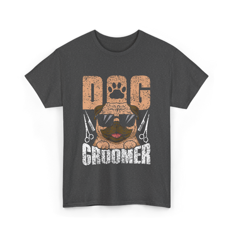 Dog Groomer Cute Dogs Grooming T-Shirt - Dark Heather