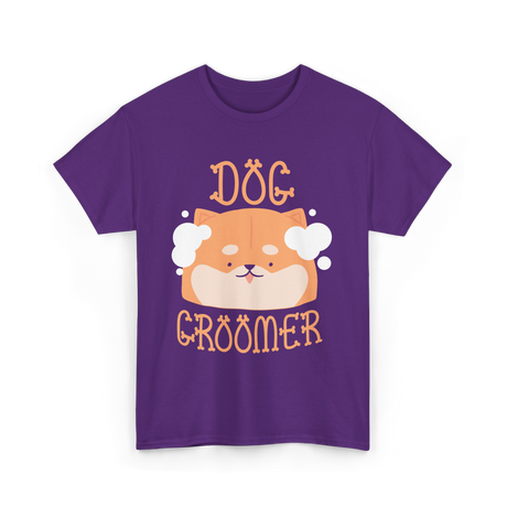 Dog Groomer Grooming Canines T-Shirt - Purple