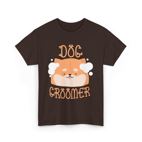 Dog Groomer Grooming Canines T-Shirt - Dark Chocolate