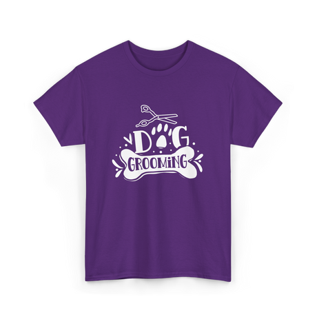 Dog Grooming Groomer Dogs T-Shirt - Purple